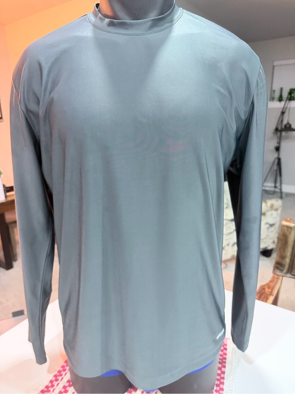 Men's Long-Sleeve Performance Top — Slate Gray